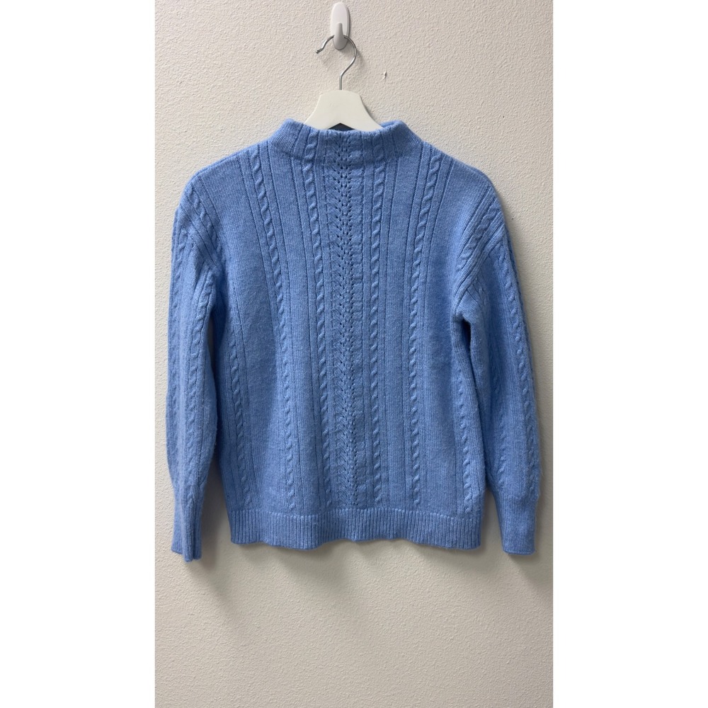 The Limited Cable Knit Sweater Womens S Mock Neck Long Sleeve Coastal Prep Layer